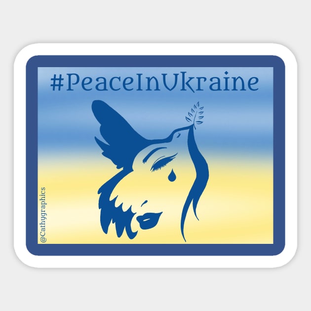 Peace in Ukraine Sticker by CathyGraphics